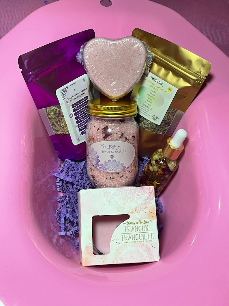 Yoni Kit V Steam Seat Yoni Herbs 1oz Yoni Bath Bomb Yoni Etsy