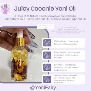 Wholesale Yoni Oil 10 bottles | Juicy Coochie Yoni Oil Herbal Infused YoniOil Feminine Care-Personal Hygiene-Postpartum-Self Care |