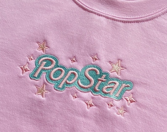 Popstar Embroidered Sweatshirt