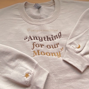 Anything for our Moony All the Young Dudes Embroidered Sweatshirt image 3