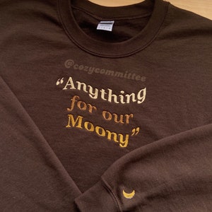 Anything for our Moony All the Young Dudes Embroidered Sweatshirt image 5
