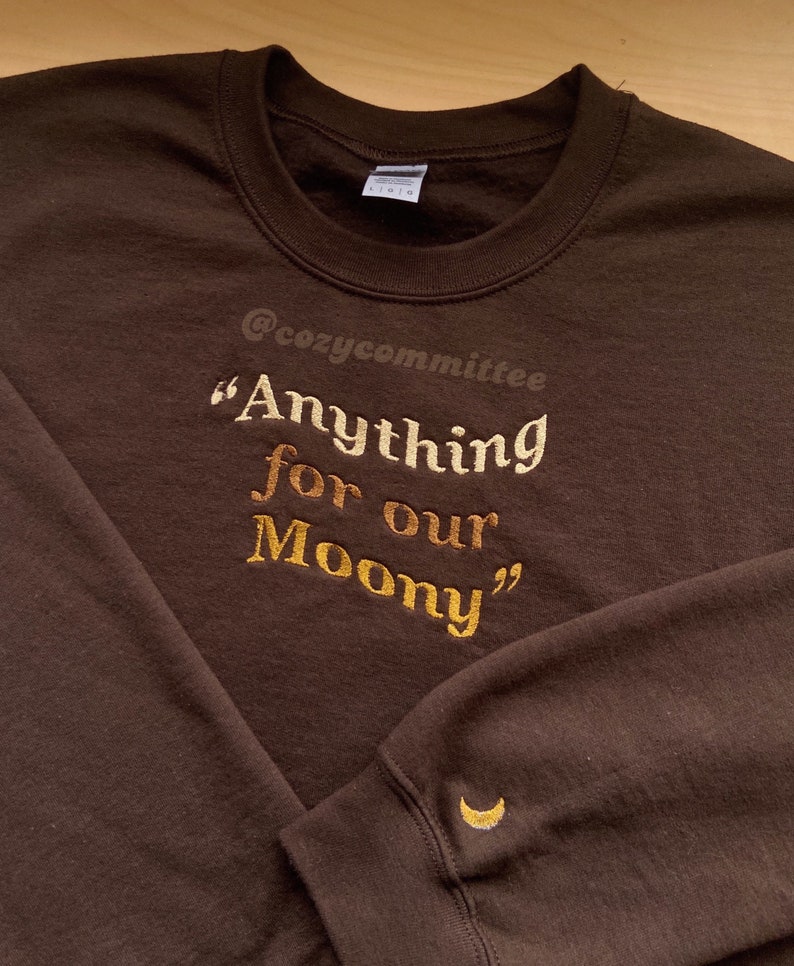Anything for our Moony All the Young Dudes Embroidered Sweatshirt image 5