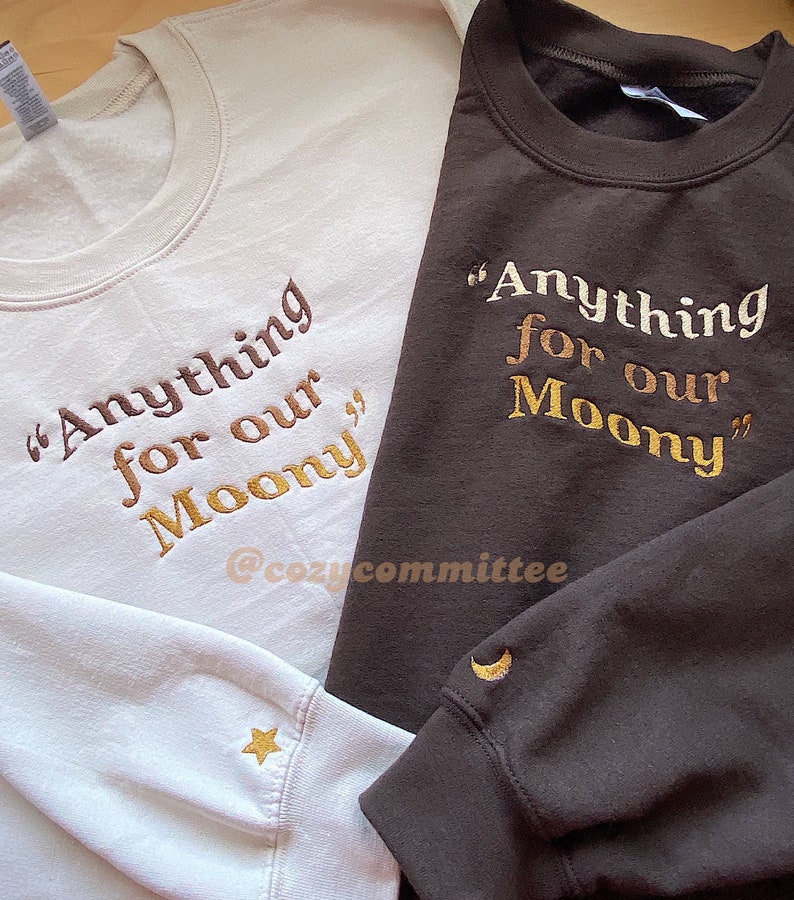Anything for our Moony All the Young Dudes Embroidered Sweatshirt image 7