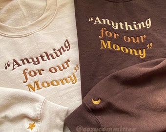 Anything for our Moony | All the Young Dudes Embroidered Sweatshirt