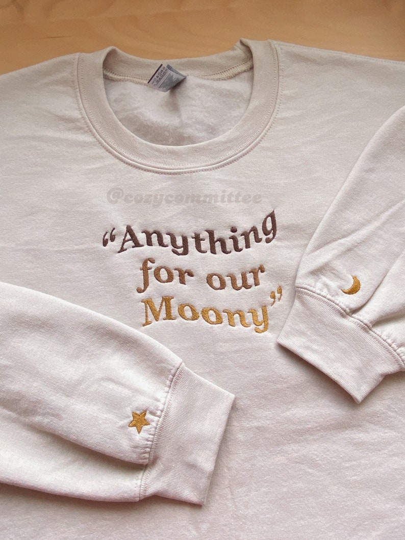 Anything for our Moony All the Young Dudes Embroidered Sweatshirt image 6