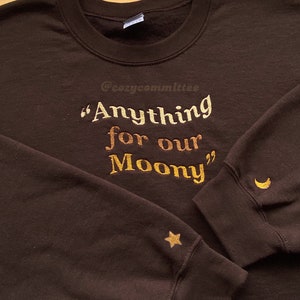 Anything for our Moony All the Young Dudes Embroidered Sweatshirt image 2