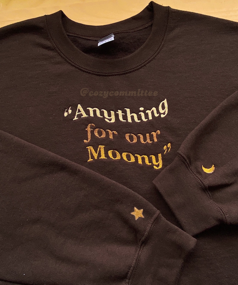 Anything for our Moony All the Young Dudes Embroidered Sweatshirt image 2