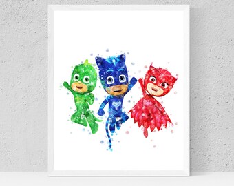 printable pj masks etsy