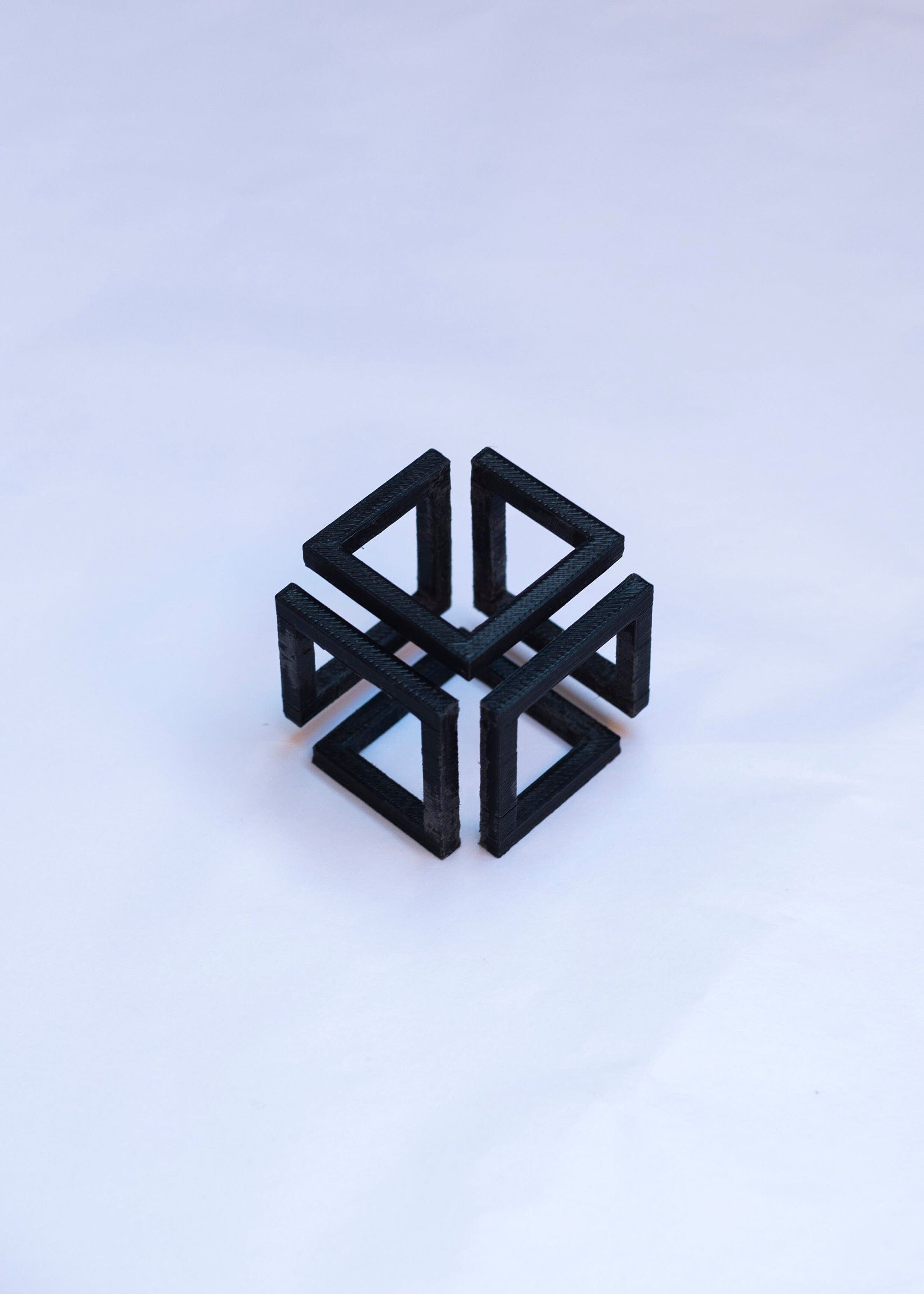 Cube Infini imprimé en 3D Couleur Blanc