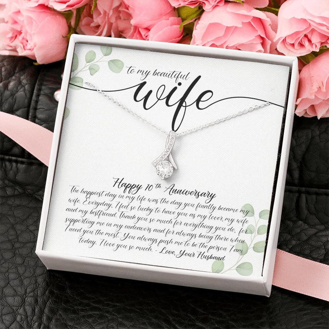 10th Anniversary Gift for Wife 10 Years Wedding Anniversary Etsy
