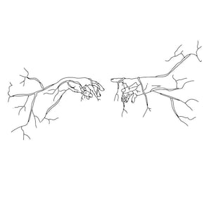 tree rooted hands svg creation of adam svg adam hands svg art svg great art svg minimalism svg frame svg cricut svg files cut file instant