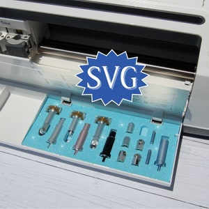 Organizer for Cricut, Tool Storage, Digital Template for Cutting Machine. 