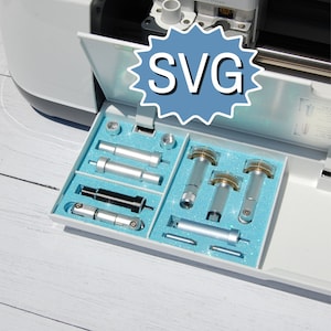 SVG Blade Tool Organizer for Cricut Maker, Digital Download Template Maker 3 4 Small Middle Storage Compartment, DIY File Tray Insert