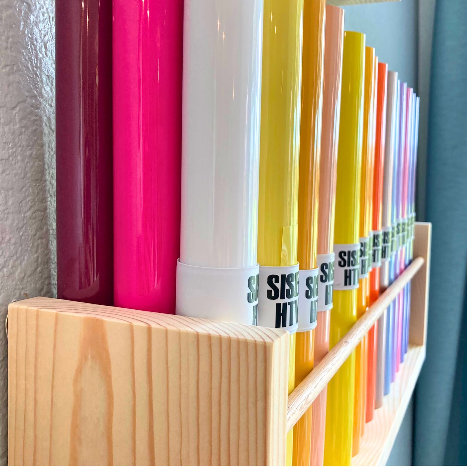 Vinyl Roll Holder Wall Storage Shelf, Cricut Siser Htvront Iron on ...