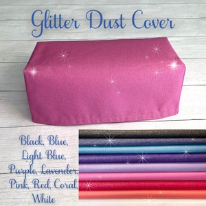 Glitter Dust Cover for Cricut Joy Xtra Extra Machines, JOY Solid Color Protector Jacket, Glitter Craft Storage Cover