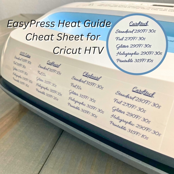 Heat Press Guide for Vinyl Etsy