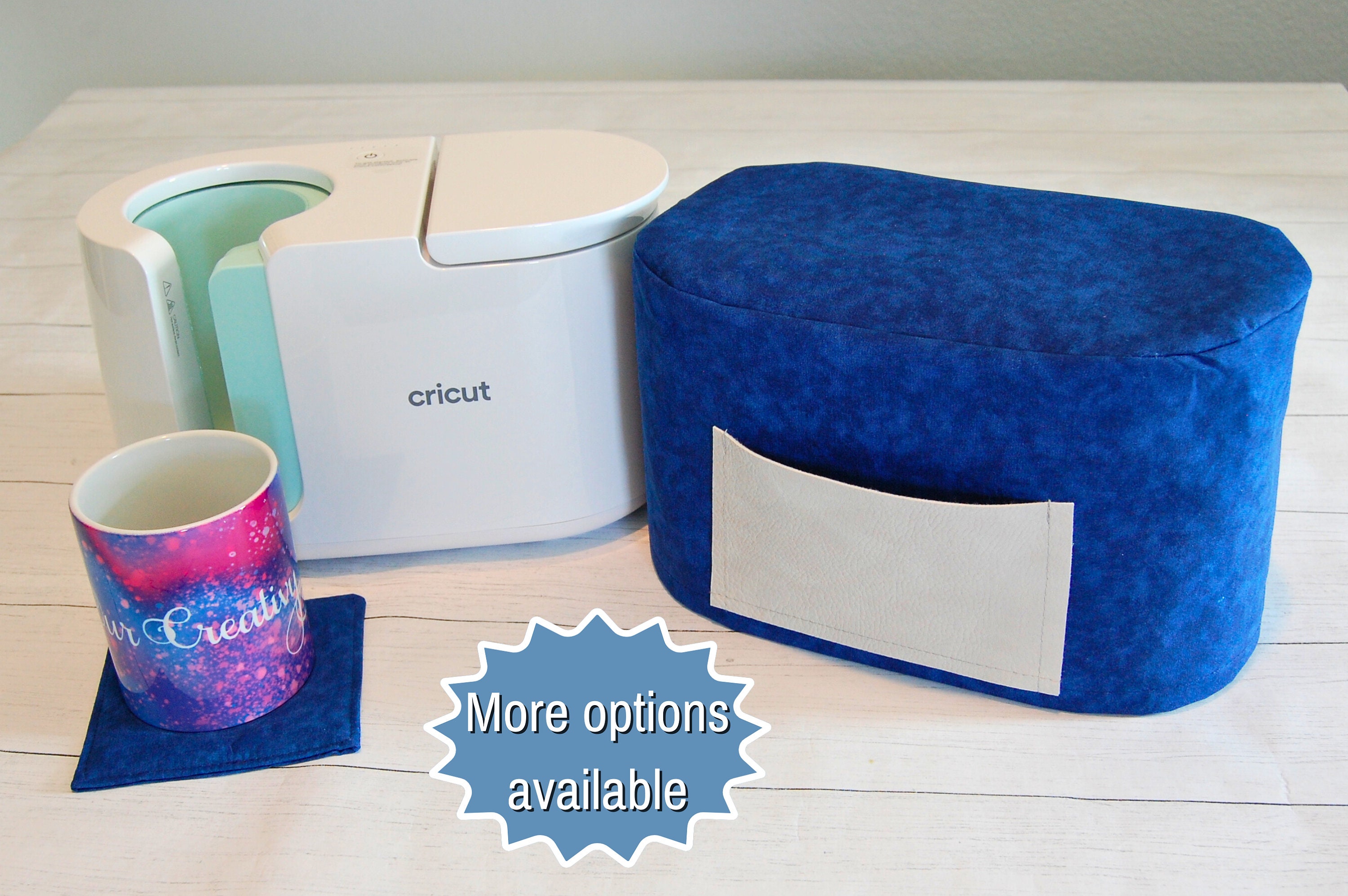 Dust Cover for Cricut Mug Press Machine, Solid Color Protector Jacket for Tumbler Heat Press, Craft Storage Coaster Mat