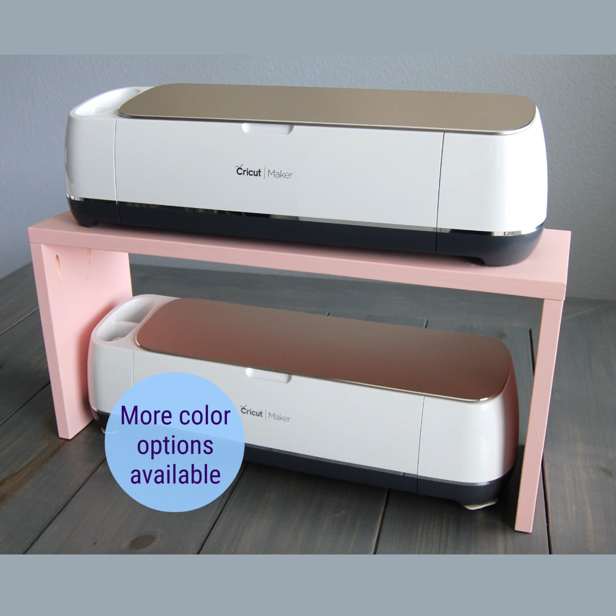 Cricut Shelf Operate Two Machines in Style for Maker and Explore Air 2  Stained 