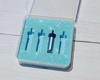 Blade Holder Case for Cricut JOY and JOY Xtra, Portable Tool Organizer, Glitter Foam Storage Insert, Accessories Caddy, Craft Travel Box