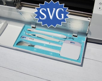 SVG Cricut Maker Hand Tool Organizer, Download digitale Template Maker 3 Vassoio portaoggetti grande, Inserto cassetto progetto file fai da te, Caddy accessori