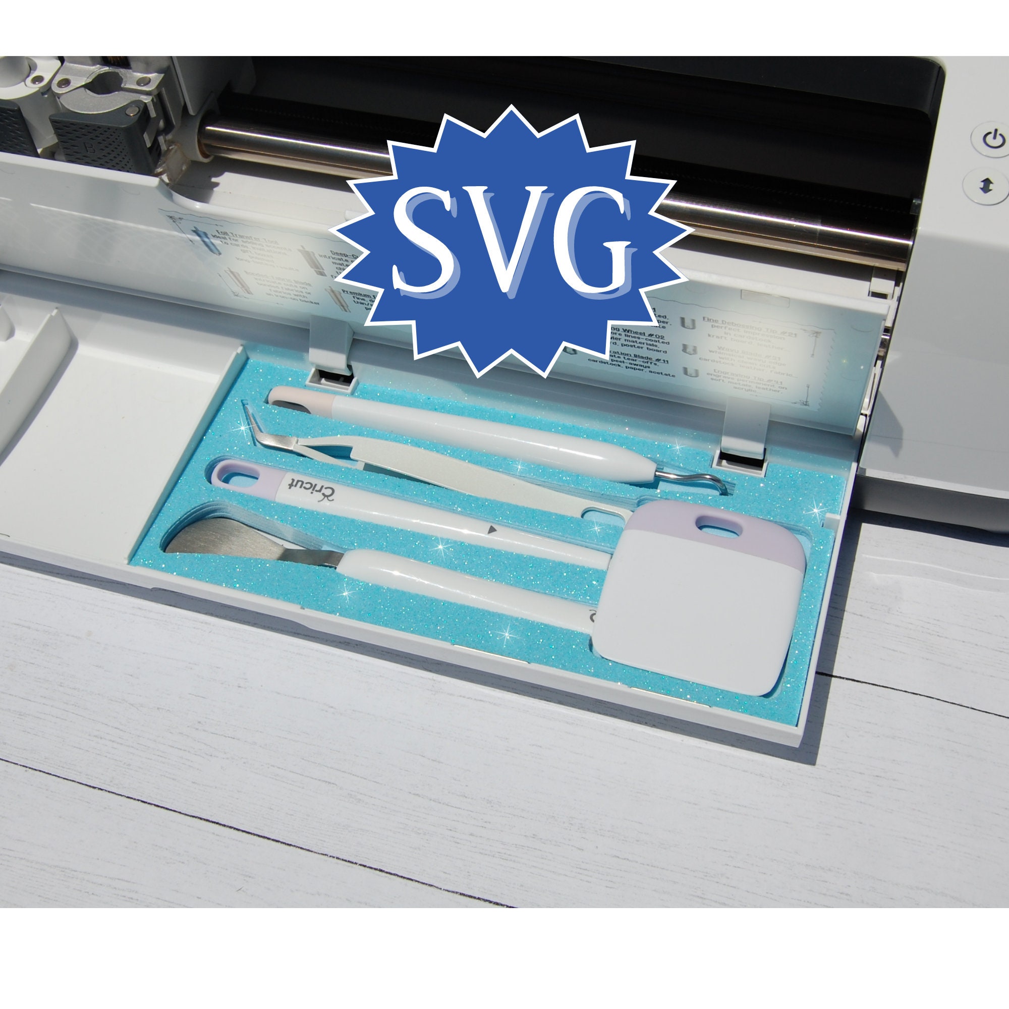 SVG Cricut Explore Air 2 3 Blade Tool Organizer, DIY File Project