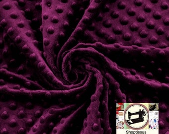 Minky 3D fabric, very soft vine color, from 50cm.2 widths of your choice (80cm or 160cm) (free shipping)
