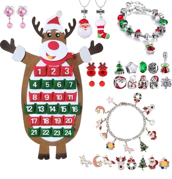 Jewelry Advent Calendar 2022 for Girls Child 24 Bracelets Etsy