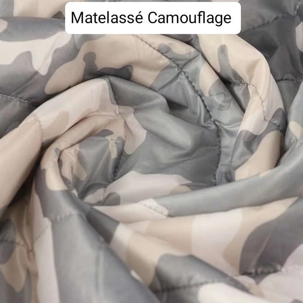 Tissu doublure  Matelassée Camouflage Thermique