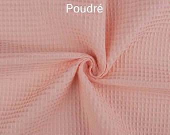 Honeycomb fabric embossed cotton, from 50cm, 2 widths to choose 77cm or 155cm. Free delivery