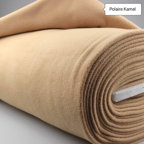 Fleece, Kamel, Melleton Hot, Soft, Ideal for winter, by 50cm / 70cm or 140 width to choose from, Free shipping.