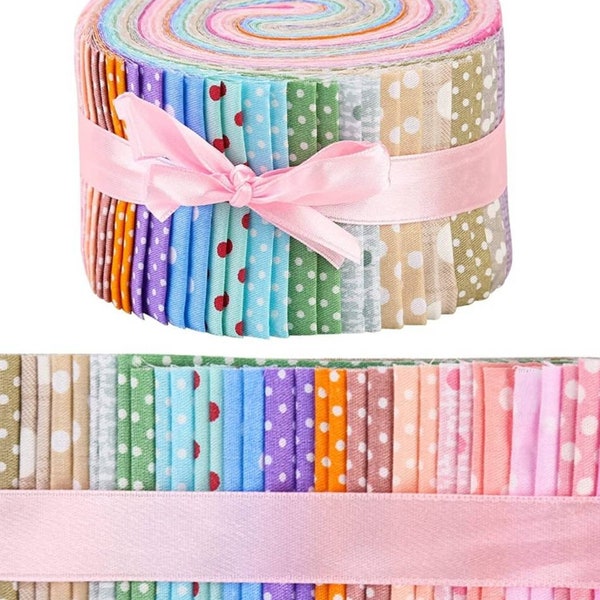 Rouleau Tissus 40 Couleur, Tissu en coton, pour la couture patchwork, Tissage,Artisanale... Livraison offerte.