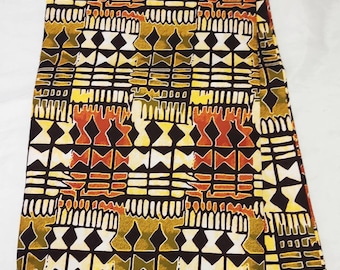 Wax fabric, ethnic geometric pattern, from 50cm/116cm width. Ankara Fabric.