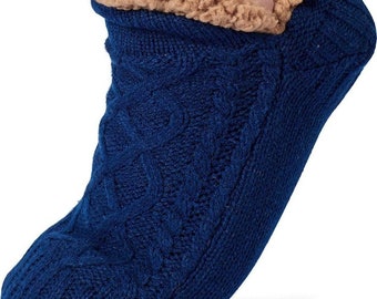 Women's winter socks, slippers Unisex fleece stuffed socks, hot wool sock in pilou, gift idea