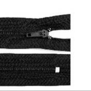 Fermeture éclair,zipe,en nylon tailles disponibles 40cm,45cm et 50 cm.5 coloris aux choix . Noir
