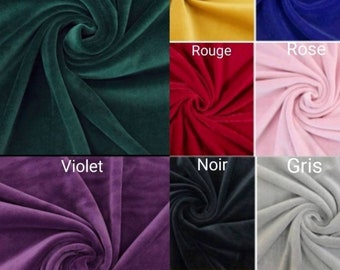 Velvet fabric, soft, quite thick, from 50cm by 114cm width.velvet fabric.(furniture, clothing...ect) Free delivery