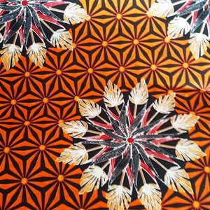 Fabric wax, geometric pattern, from 50cm / 116cm wide. Ankara Fabric. image 2