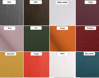 GRAINED FAUX LEATHER, "Skaï", several colors available, from 50cm/70cm or 140cm width to choose from.