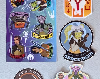 Pacchetto adesivi in vinile Ghost Crew: adesivi Star Wars Rebels
