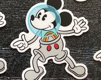 Mickey Mouse in Space Suit - 2.5” Die Cut Matte Vinyl Sticker