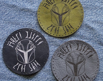 Sabine Wren Leather Patch - Star Wars Rebels - Mando Helmet