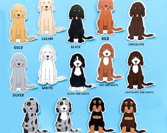 Doodle Sticker | Golden Doodle Sticker | Goldendoodle Sticker | Labradoodle Sticker | Bernedoodle Sticker | Sheepadoodle | Aussiedoodle