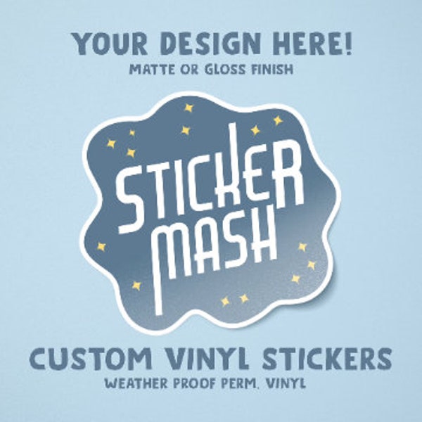 LAMINATED Custom Vinyl Stickers | Custom Die Cut Stickers | Permanent Vinyl Stickers | Custom Waterproof Stickers | Custom Stickers