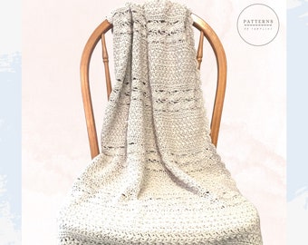 Patrón de crochet de manta de bebé vintage / Patrón de crochet de manta / Patrón de crochet de tiro / Patrón de crochet afgano / Patrón de crochet / Mantas