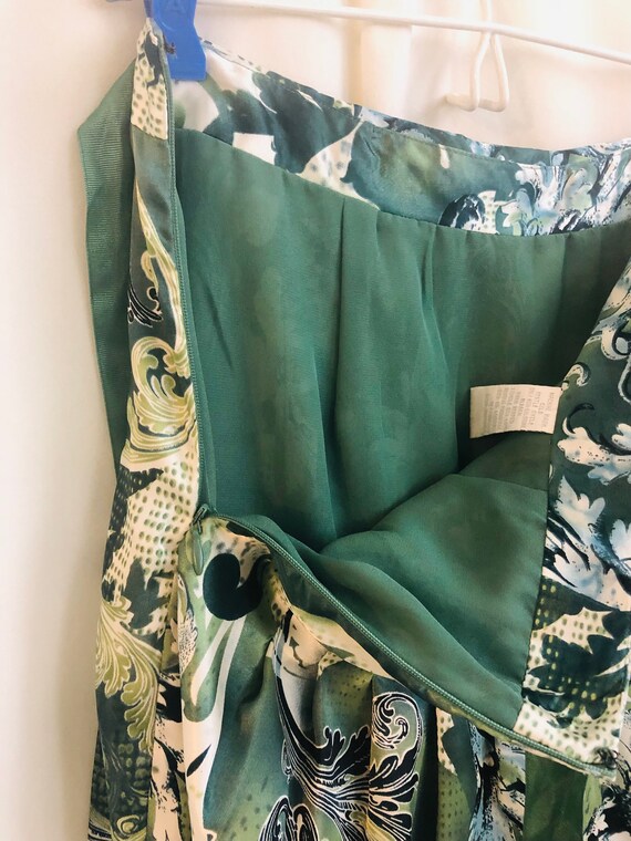 A0121/   Vintage Worthington Green Pleated Skirt … - image 5