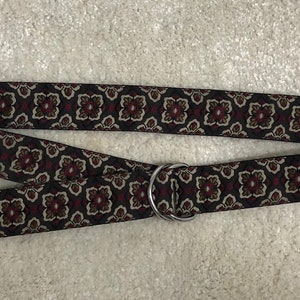 A0045/   1970s Embroidered Cloth Belt, 38”