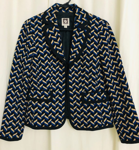 A0107/ Vintage Anne Klein Sz 8P Jacket