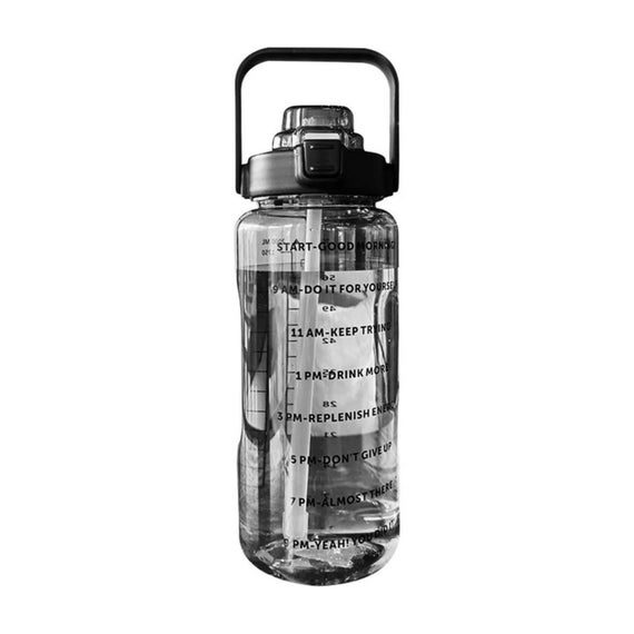 1.5L Motivational Water Bottle with Time Marker Reusable & BPA