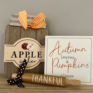 Fall Collection! Mini Rolling Pin - Thankful