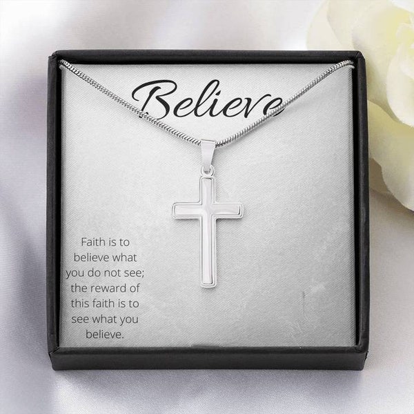 Believe Cross Necklace