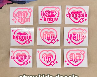 stray kids vinyl decal | skz holographic vinyl decal sticker, for kpop lightstick accessory